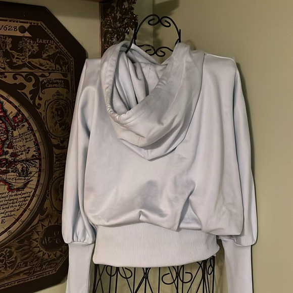 NWT Opening Ceremony, M cotton satin hoodie, cinch waist / sleeve, beautiful!! - Picture 3 of 3